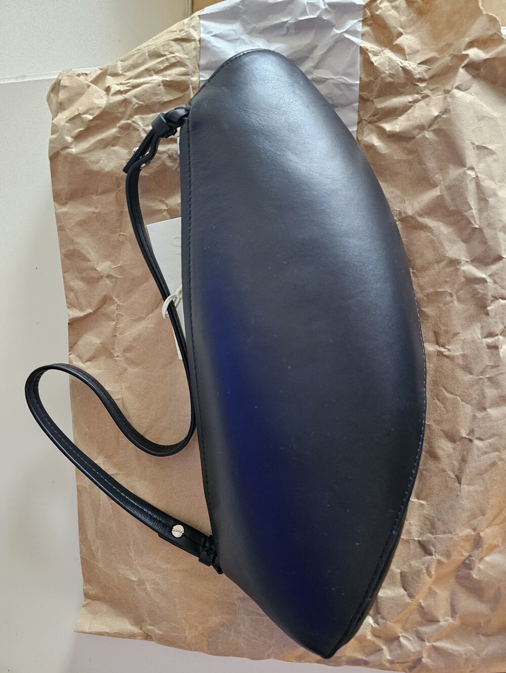 COS NWT ! Black Minimal Leather Shoulder Bag